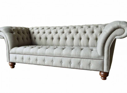 Three-seater design sofa 3-seat couches gray upholstered sofas furniture new