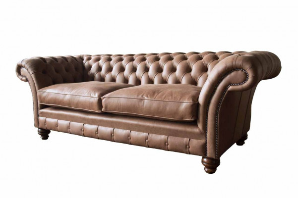Chesterfield Sofa Design Luxury Leather Upholstery Classic Sofa 3 Seater