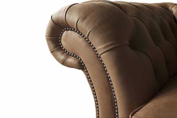Chesterfield Sofa Design Luxury Leather Upholstery Classic Sofa 3 Seater