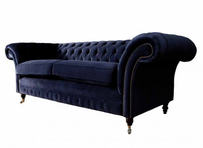 Chesterfield three-seater couch upholstery design sofa 3-seater seat sofas furniture