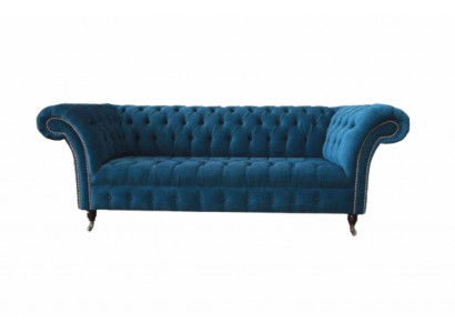 Three-seater couch upholstered Chesterfield sofa design sofas couches textile