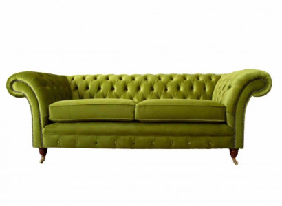 Sofa 3 seater fabric design couch upholstered sofas textile modern Chesterfield
