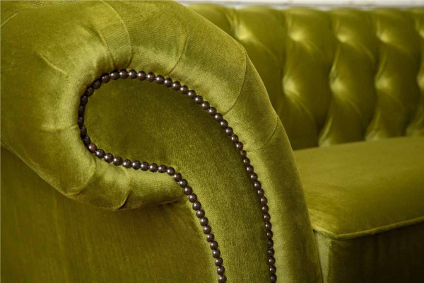 Sofa 3 seater fabric design couch upholstered sofas textile modern Chesterfield