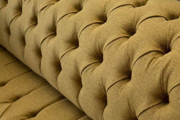 Chesterfield Three-Seater Luxury Sofa 3 Seat Sofas Seating Design Couch Furniture Beige