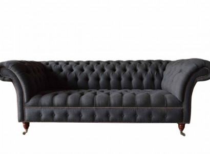 Chesterfield three-seater sofa 3-seater couch upholstered couches design textile