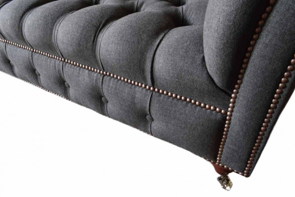 Chesterfield three-seater sofa 3-seater couch upholstered couches design textile
