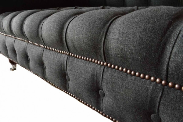 Chesterfield three-seater sofa 3-seater couch upholstered couches design textile