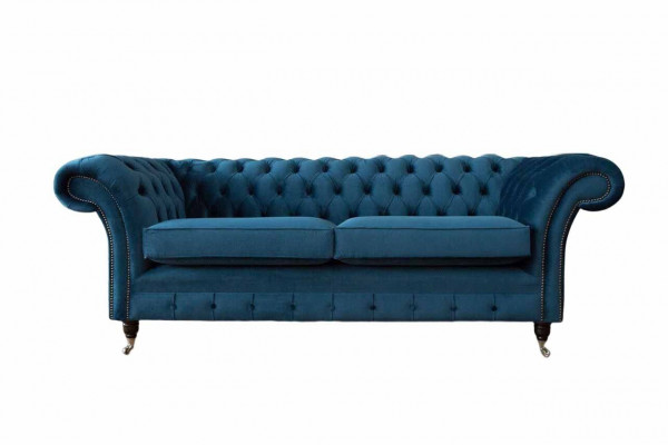 Luxury Upholstered Sofa Three-Seater Couch Living Room Seat Cushion Sofas New