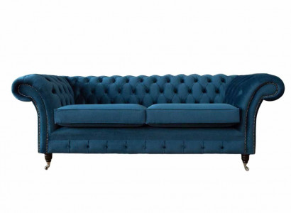 Luxury Upholstered Sofa Three-Seater Couch Living Room Seat Cushion Sofas New