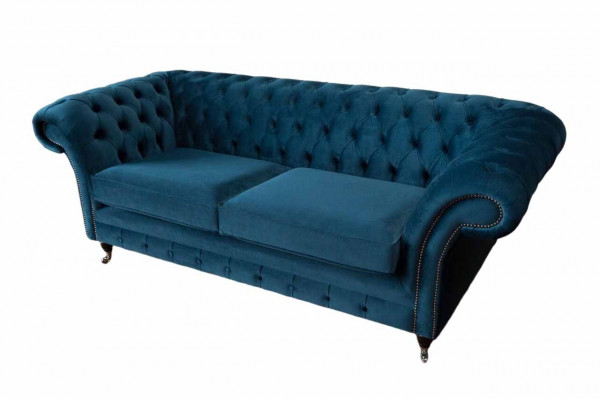 Luxury Upholstered Sofa Three-Seater Couch Living Room Seat Cushion Sofas New