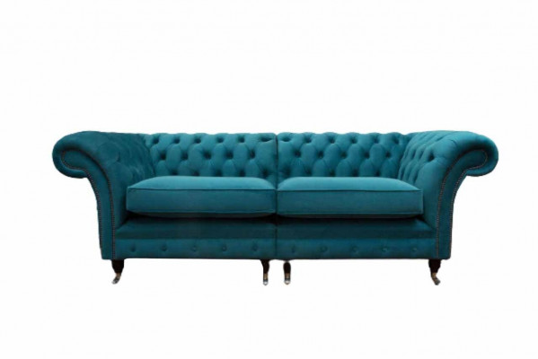 Design Sofa 3-Seater Couch Chesterfield Upholstered Sofas Living Room Design