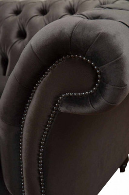 Sofa 3 seater living room luxury upholstered designer furniture Chesterfield new