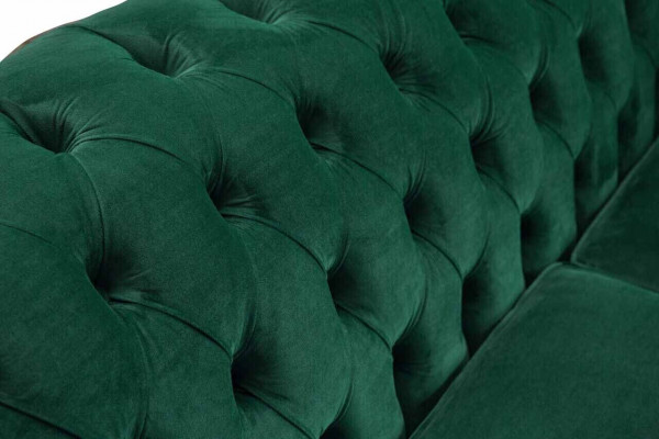 Sofa 3-seater Green Sofas Style Luxury Living Room Design Chesterfield New