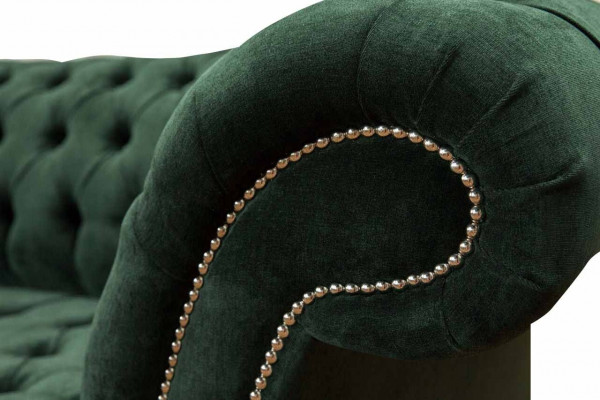 Luxury Three-Seater Green Sofa 3-Seater Sofas Seating Design Furniture Couches