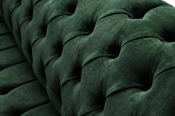 Luxury Three-Seater Green Sofa 3-Seater Sofas Seating Design Furniture Couches