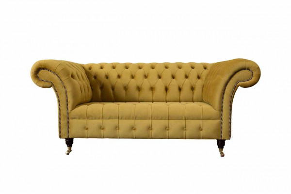 Two-seater sofa 2-seater design sofas upholstery chesterfield seat fabric textile