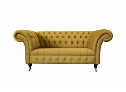 Two-seater sofa 2-seater design sofas upholstery chesterfield seat fabric textile