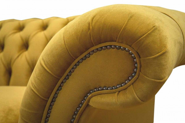 Sofa 2-seater couch upholstered sofa textile fabric Chesterfield couches new