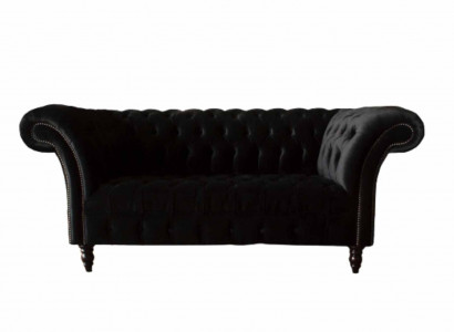 Chesterfield 2-seater designer sofa couch upholstery luxury couches fabric