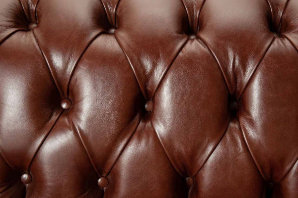 Chesterfield Couch Upholstery Leather Sofas Couches Brown Two-seater New