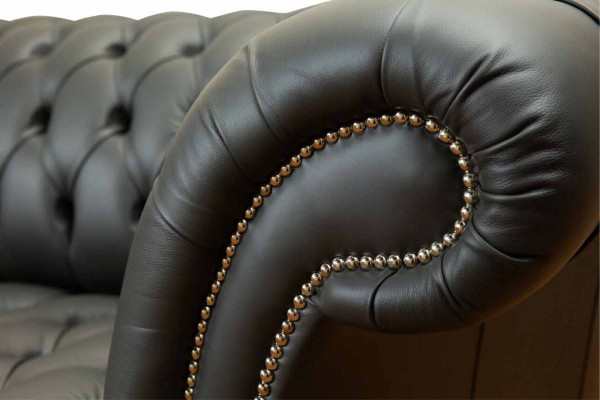 Chesterfield leather sofa couch upholstered 2 seater designer sofas couches