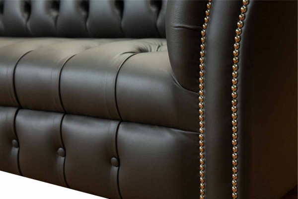 Chesterfield leather sofa couch upholstered 2 seater designer sofas couches