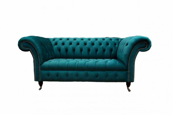 Sofa 2-seater design sofas upholstered couches textile Chesterfield seat