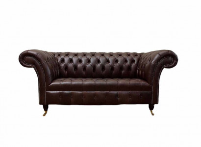 Sofa Couch Chesterfield Upholstered Sofas 2 Seater Leather Textile Lounge New