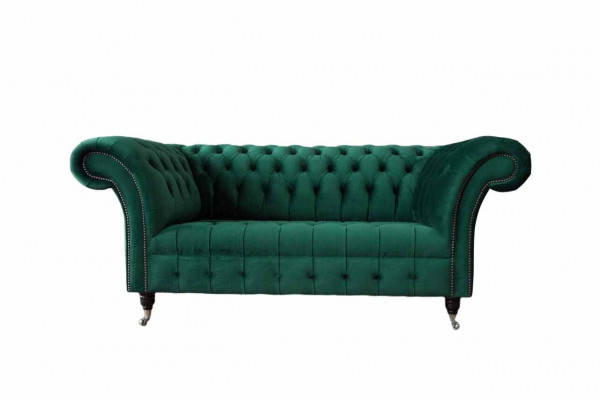 Chesterfield two-seater sofa 2-seater design sofas upholstery modern seat fabric