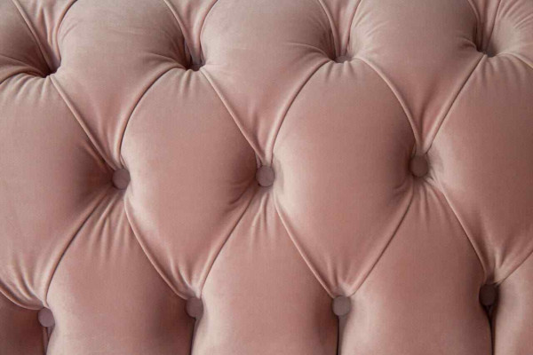 Sofa 2-seater couch upholstery Chesterfield living room design textile new