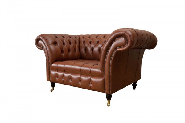 Chesterfield Design Fabric Couch Armchair 1.5-Seater Upholstered Sofas Lounge