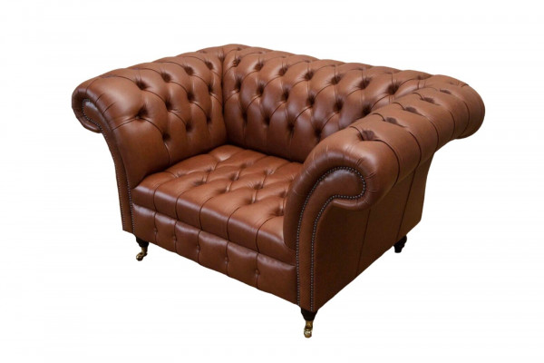 Chesterfield Design Fabric Couch Armchair 1.5-Seater Upholstered Sofas Lounge