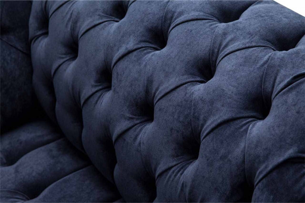 Chesterfield Sofa 1.5-Seater Designer Couches Couch Fabric Upholstery Textile