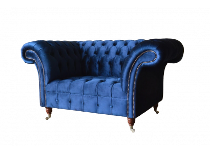 Design Armchair Textile Luxury Couch 1.5 Seater Sofa Relax Lounge Club New