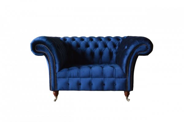 Design Armchair Textile Luxury Couch 1.5 Seater Sofa Relax Lounge Club New