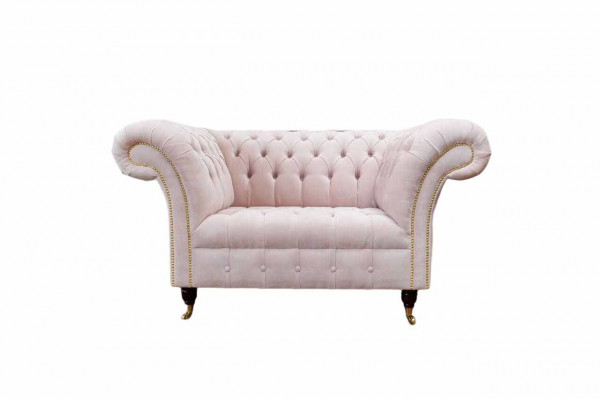 Armchair Upholstery Sofa Fabric Chesterfield Couches 1-Seater Single-Seater Pink