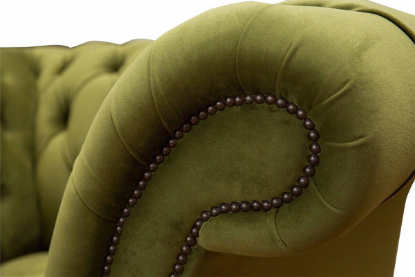 Chesterfield Design Armchair Couch Upholstery Luxury Textile Sofas Single-Seater