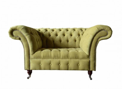 Chesterfield armchair textile design sofa fabric couch sofas upholstery gray new