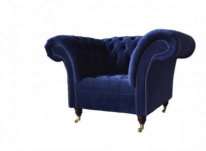 Chesterfield textile armchair single seater sofa upholstery design luxury modern