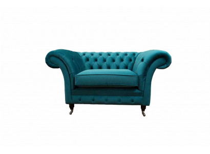 Chesterfield Design Armchair Couch Upholstery Luxury Textile 1-Seater Couches