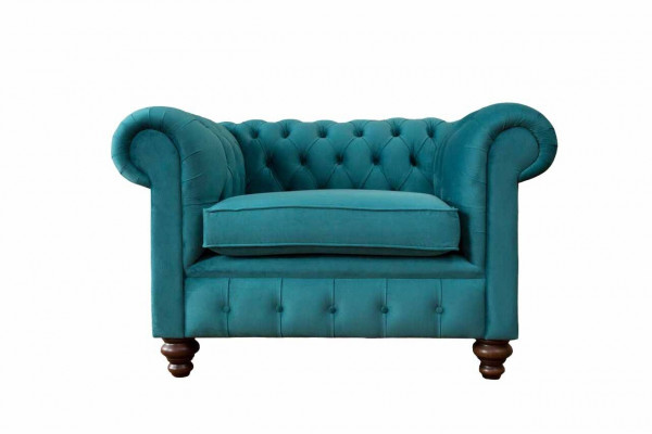 Armchair 1 Seater Chesterfield Upholstered Sofas Design Luxury Couch Sofa New