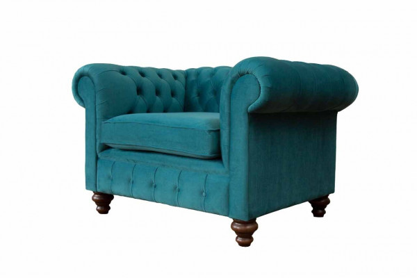 Armchair 1 Seater Chesterfield Upholstered Sofas Design Luxury Couch Sofa New