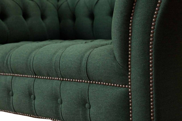Green armchair sofa couch upholstery luxury classic textile couches new