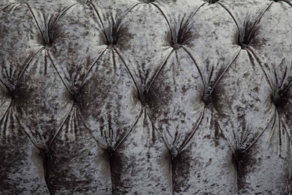 Chesterfield armchair design upholstered sofa couch Chesterfield fabric silver