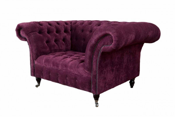Wingback armchair luxury 1-seater single-seater upholstered design fabric modern
