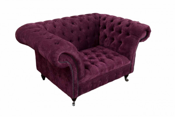 Wingback armchair luxury 1-seater single-seater upholstered design fabric modern