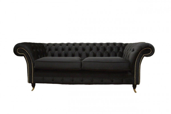 Chesterfield Sofa 3 Seater Couch Upholstery Luxury Textile Couches Sofas