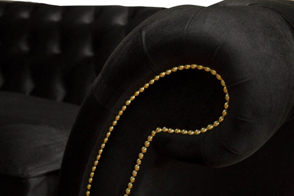 Chesterfield Sofa 3 Seater Couch Upholstery Luxury Textile Couches Sofas