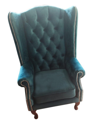 Armchair Chesterfield Velvet Single Luxury Armchair Couch Sofa