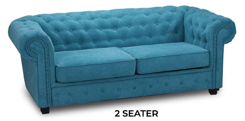 Chesterfield Sofa Set Couch Upholstery Furniture Set 3+2+1 Turquoise